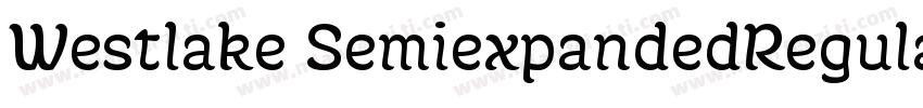 Westlake SemiexpandedRegular字体转换
